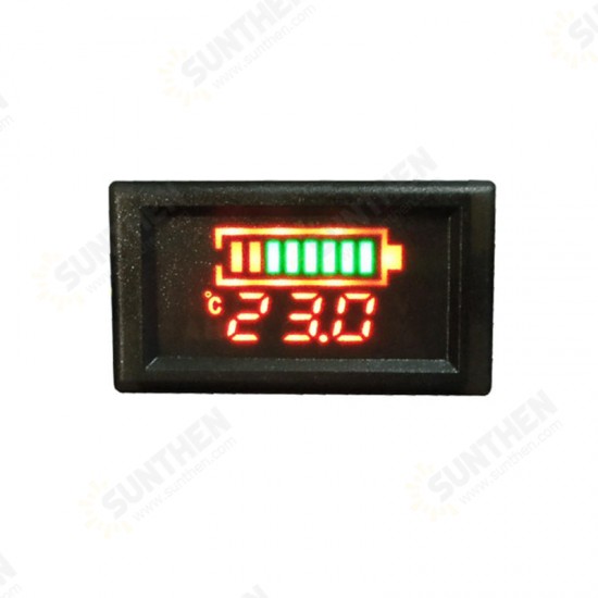 DC6-120V Waterproof Electricity / Voltage / Temperature Three-in-one Table Vehicle Multi-function Meter