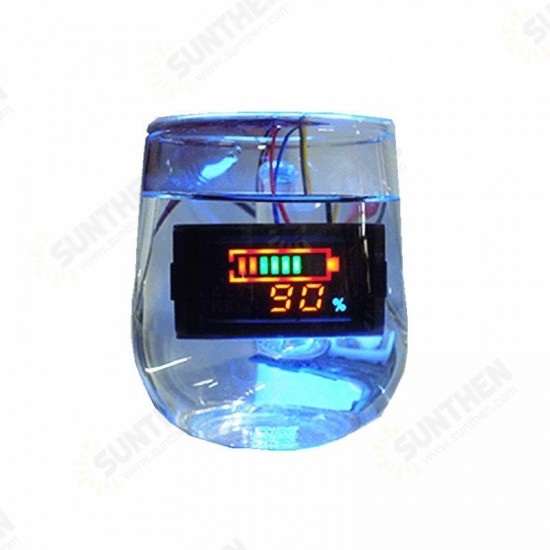 DC6-120V Waterproof Electricity / Voltage / Temperature Three-in-one Table Vehicle Multi-function Meter