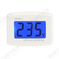 DM55-1 AC 80-300V Voltage Meter US EU Plug Volt Meter LCD Digital Display Voltmeter Tester