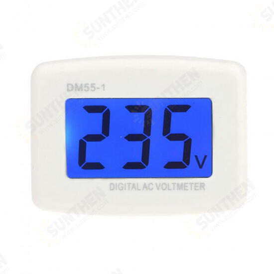 DM55-1 AC 80-300V Voltage Meter US EU Plug Volt Meter LCD Digital Display Voltmeter Tester