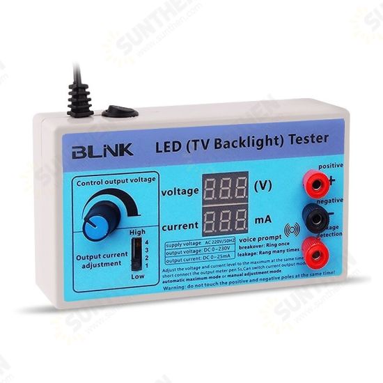 Digital LED TV Backlight Tester Adjustable Current Voltage Test LED Lamp Bead Maintenance Assistant Tester Digital LED TV Backlight Tester Adjustable Current Voltage Test LED Lamp Bead Maintenance Assistant Tester