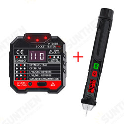 HT106B Socket Outlet Tester Circuit Polarity Voltage Detector+Winpeak ET8900 Voltage Tester Pen HT106B Socket Outlet Tester Circuit Polarity Voltage Detector+Winpeak ET8900 Voltage Tester Pen