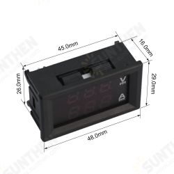 DC 0-100V/10A 50A 100A LED DC Dual Display Digital Voltmeter Ammeter Car Motocycle Voltage Current Power Meter DC 0-100V/10A 50A 100A LED DC Dual Display Digital Voltmeter Ammeter Car Motocycle Voltage Current Power Meter