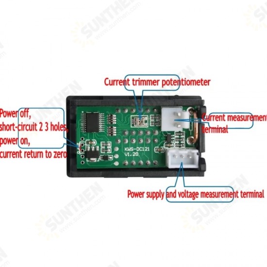 DC 0-100V/10A 50A 100A LED DC Dual Display Digital Voltmeter Ammeter Car Motocycle Voltage Current Power Meter