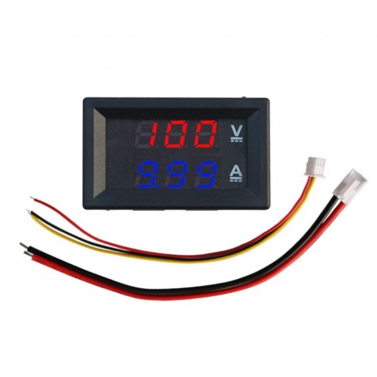 DC 0-100V/10A 50A 100A LED DC Dual Display Digital Voltmeter Ammeter Car Motocycle Voltage Current Power Meter
