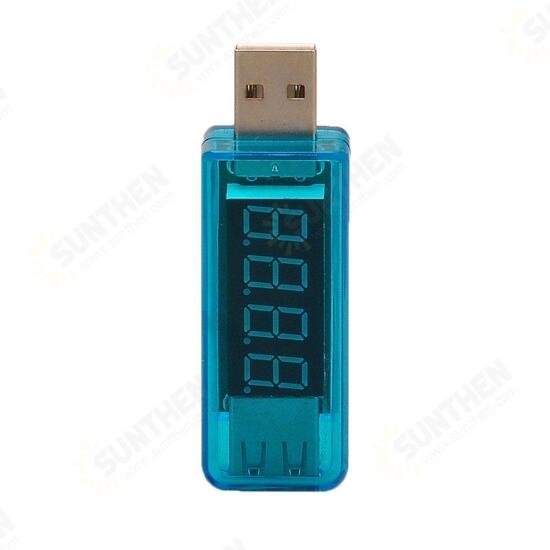 KW-202 Digital Display USB Portable Tension Tester Volt Meterr Battery Tester - Blue