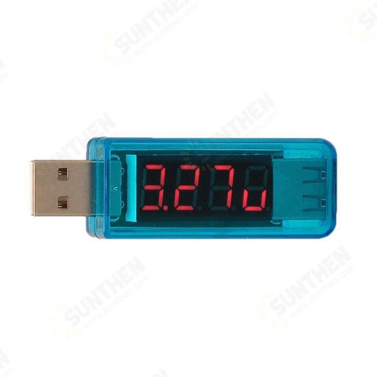 KW-202 Digital Display USB Portable Tension Tester Volt Meterr Battery Tester - Blue