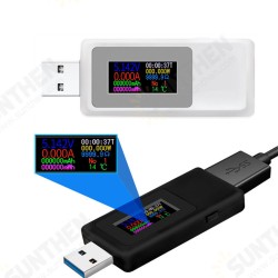 KWS-MX19 USB Tester DC 4V-30V 0-5A Current Voltage Meter Timing Ammeter Digital Monitor Cut-off Power Indicator Bank Charger KWS-MX19 USB Tester DC 4V-30V 0-5A Current Voltage Meter Timing Ammeter Digital Monitor Cut-off Power Indicator Bank Charger