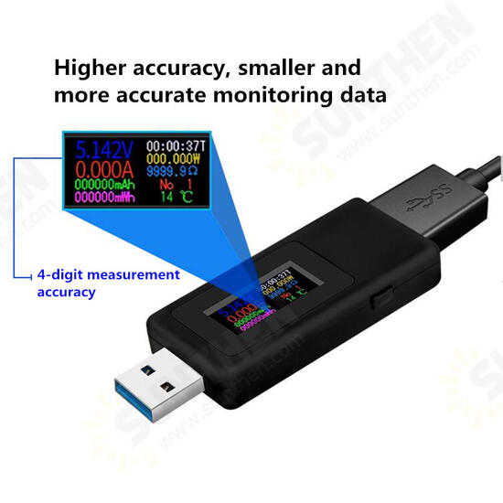 KWS-MX19 USB Tester DC 4V-30V 0-5A Current Voltage Meter Timing Ammeter Digital Monitor Cut-off Power Indicator Bank Charger