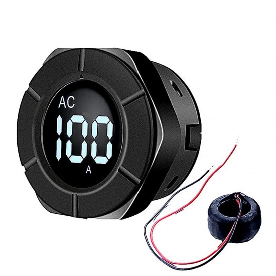 024A-100A Circular LCD AC Digital Ammeter AC 0～100A AC Current Tester Open and Close Type/ Closed Type Optional