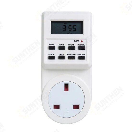 TS-T01-EU/US/UK/AU Plug 24 Hours Timing Socket Home Kitchen Timer Switch Socket Electronic Timer Infinite Cycle