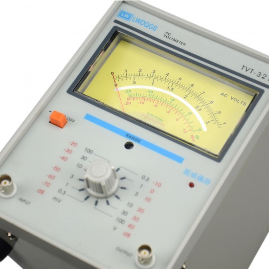 TVT-321 Single-needle Single-channel Millivoltmeter / Voltage Regulation Check/ 10M Into The Impedance Voltage Measuring Voltmeter