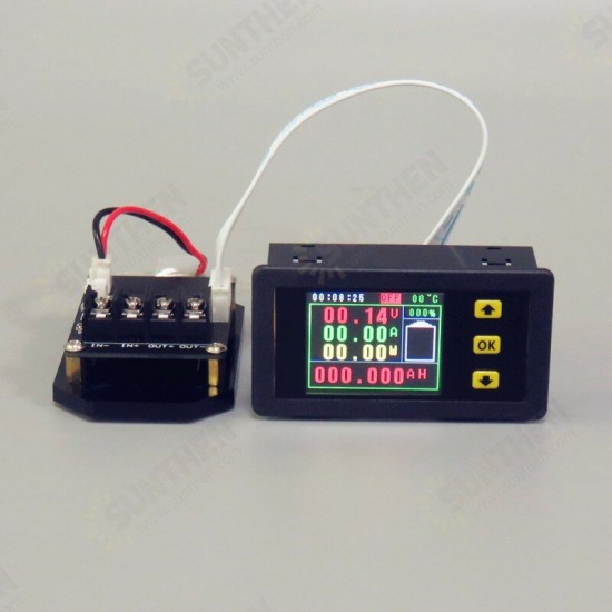 VA45010S VA45030S 1.8-Inch Color Screen High-Precision Voltage and Current Meter Temperature/Coulomb/Capacity/Power Measurement VA45010S VA45030S 1.8-Inch Color Screen High-Precision Voltage and Current Meter Temperature/Coulomb/Capacity/Power Measurement
