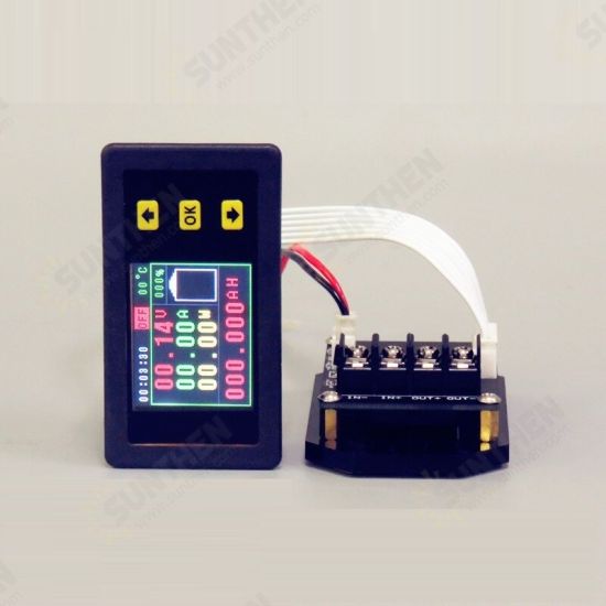 VA45010S VA45030S 1.8-Inch Color Screen High-Precision Voltage and Current Meter Temperature/Coulomb/Capacity/Power Measurement VA45010S VA45030S 1.8-Inch Color Screen High-Precision Voltage and Current Meter Temperature/Coulomb/Capacity/Power Measurement
