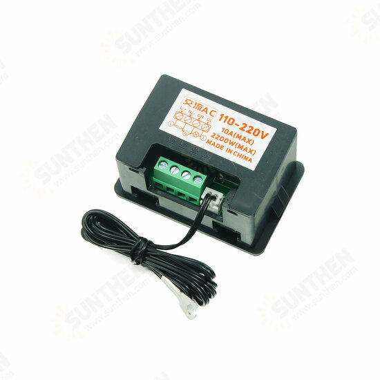 W4209 12V 24V DC 220V AC Digital Temperature Controller Control Switch Thermostat with Normally Open Relay