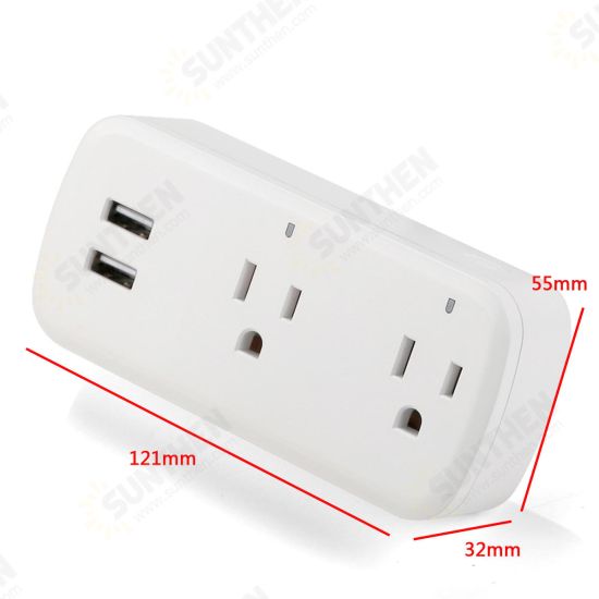 WIFI Control Smart Socket Switch Timing Socket with Voice Control USB Port WIFI Control Smart Socket Switch Timing Socket with Voice Control USB Port