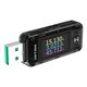 A2 A2L 0.96 inch IPS Display USB Voltage and Ammeter Mobile Phone Fast Charging Detector Measuring Instrument USB Tester