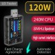 U3 USB Tester DC4~ 24V Current Voltage Meter QC5 PD3.0 2.0 PPS Fast Charging Protocol Capacity PD Trigger Monitor Ripple Spectrum