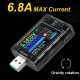 U3 USB Tester DC4~ 24V Current Voltage Meter QC5 PD3.0 2.0 PPS Fast Charging Protocol Capacity PD Trigger Monitor Ripple Spectrum