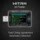 U3 USB Tester DC4~ 24V Current Voltage Meter QC5 PD3.0 2.0 PPS Fast Charging Protocol Capacity PD Trigger Monitor Ripple Spectrum U3 USB Tester DC4~ 24V Current Voltage Meter QC5 PD3.0 2.0 PPS Fast Charging Protocol Capacity PD Trigger Monitor Ripple Spectrum