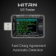 U3 USB Tester DC4~ 24V Current Voltage Meter QC5 PD3.0 2.0 PPS Fast Charging Protocol Capacity PD Trigger Monitor Ripple Spectrum