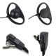 1 Pin FBI Earhook Earpiece D Type Headset PTT for Motorola Talkabout Portable Radio TLKR T4 T60 T80 MR350R Walkie Talkie FR