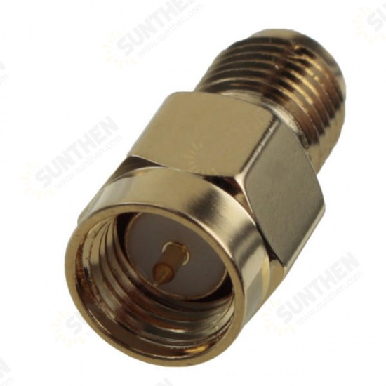 1Pc Adapter SMA Male Plug to SMA Female Jack RF Connector Straight Gold Plating