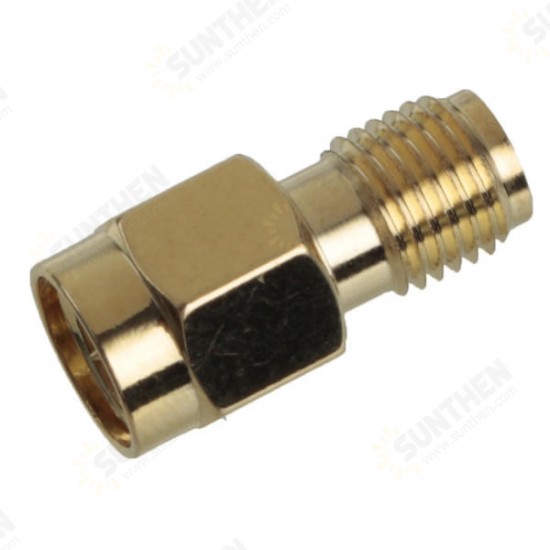 1Pc Adapter SMA Male Plug to SMA Female Jack RF Connector Straight Gold Plating