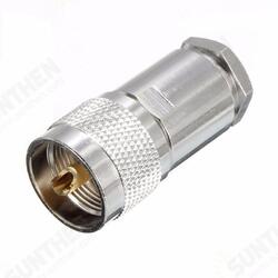 1Pc UHF Male PL259 Clamp Vers RG8 RG165 LMR400 Cable RF Connector Adapter 1Pc UHF Male PL259 Clamp Vers RG8 RG165 LMR400 Cable RF Connector Adapter