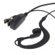 1m 2PIN PTT Earphone with Microphone Walkie Talkie Ear Hook AUX Interphone Earphone Headset for UV5R/KENWOOD/HYT