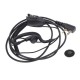 1m 2PIN PTT Earphone with Microphone Walkie Talkie Ear Hook AUX Interphone Earphone Headset for UV5R/KENWOOD/HYT