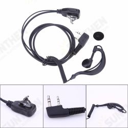 2 PIN Earpiece Headset PTT MIC 1m Ear Hook Walkie Talkie Earbud Interphone Earphone Earpiece for UV5R/KENWOOD/HYT 2 PIN Earpiece Headset PTT MIC 1m Ear Hook Walkie Talkie Earbud Interphone Earphone Earpiece for UV5R/KENWOOD/HYT