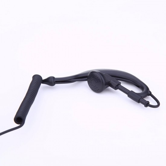 2 PIN Earpiece Headset PTT MIC 1m Ear Hook Walkie Talkie Earbud Interphone Earphone Earpiece for UV5R/KENWOOD/HYT