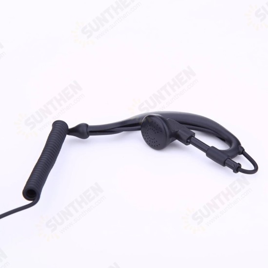 2 PIN Earpiece Headset PTT MIC 1m Ear Hook Walkie Talkie Earbud Interphone Earphone Earpiece for UV5R/KENWOOD/HYT