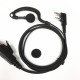 2 Pin Earpiece Headset PTT with Microphone Walkie Talkie Ear Hook Two Way Radio Earphone for KENWOOD BAOFENG