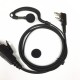 2 Pin Earpiece Headset PTT with Microphone Walkie Talkie Ear Hook Two Way Radio Earphone for KENWOOD 