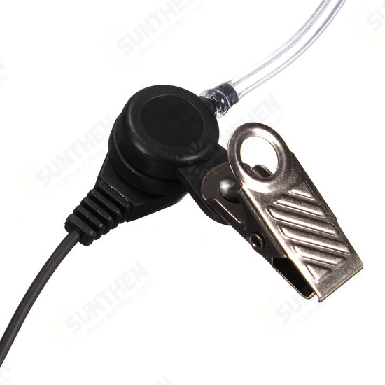 2 Pin Flexible Acoustic Tube Mic Earphone for Kenwood TYT Walkie Talkie Two Way Radio Headset