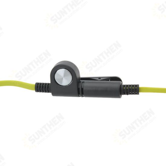 2.5mm In-Ear Earphones for K-Connector Walkie Talkie Green + Black