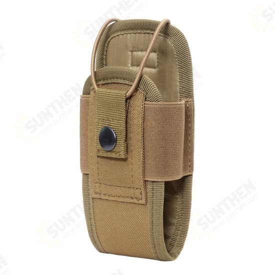 2PCS 1000D Tactical Molle Radio Walkie Talkie Pouch Waist Bag Holder Pocket Portable Interphone Carry Bag for Hunting Camping