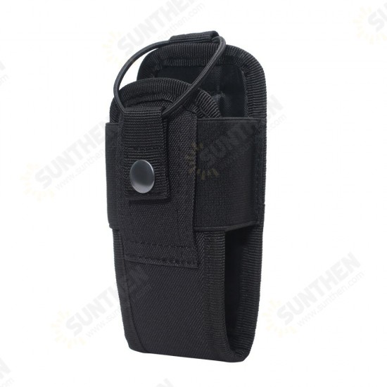 2PCS 1000D Tactical Molle Radio Walkie Talkie Pouch Waist Bag Holder Pocket Portable Interphone Carry Bag for Hunting Camping