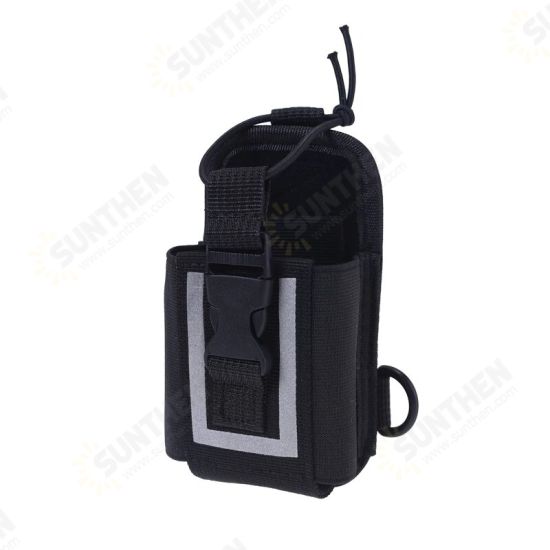 2PCS Big Nylon Carry Case with Fluorescent Cover Holder for Kenwood Walkie Talkie UV-5R TYT Yaesu Mototrola Hytera ICOM Radio