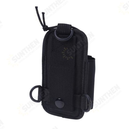 2PCS Big Nylon Carry Case with Fluorescent Cover Holder for Kenwood Walkie Talkie UV-5R TYT Yaesu Mototrola Hytera ICOM Radio