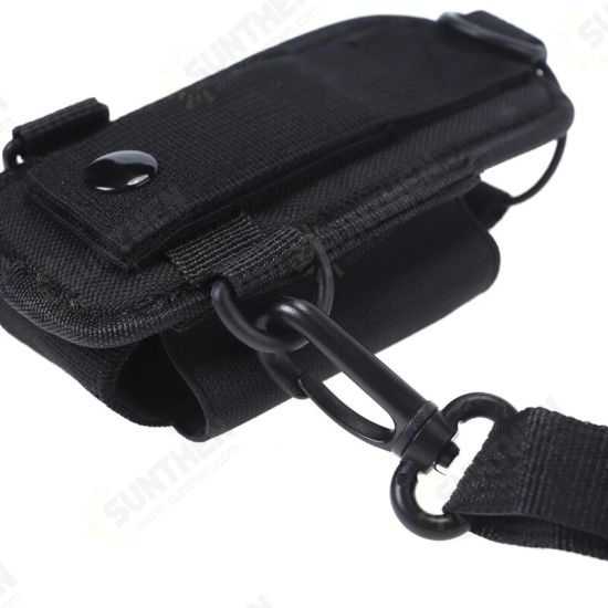 2PCS Big Nylon Carry Case with Fluorescent Cover Holder for Kenwood Walkie Talkie UV-5R TYT Yaesu Mototrola Hytera ICOM Radio