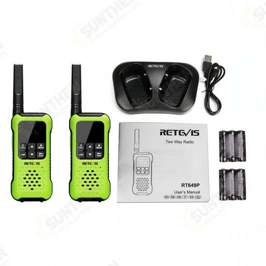 2PCS RT649P/RT49P Walkie Talkie IP67 Waterproof Floating USB Charging NOAA Talkie Walkie Outdoor Radio Comunicador