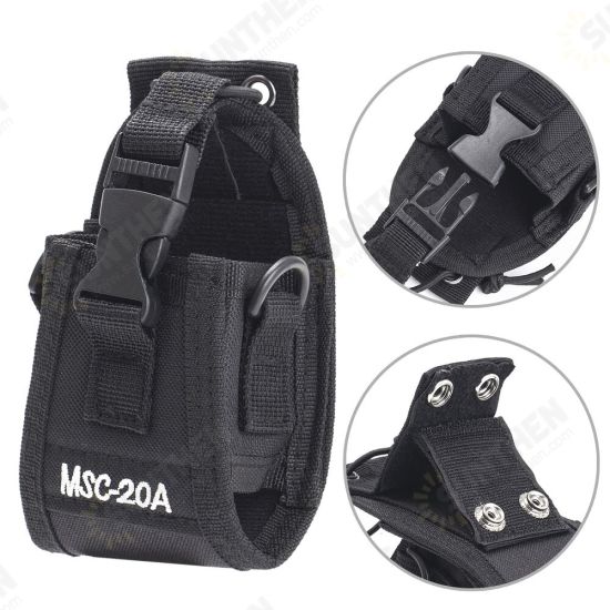 2Pcs MSC-20A Nylon Carry Case Radio Case Holder for UV-5R UV-82 UV-888S UV-9R Walkie Talkie