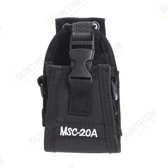 2Pcs MSC-20A Nylon Carry Case Radio Case Holder for UV-5R UV-82 UV-888S UV-9R Walkie Talkie