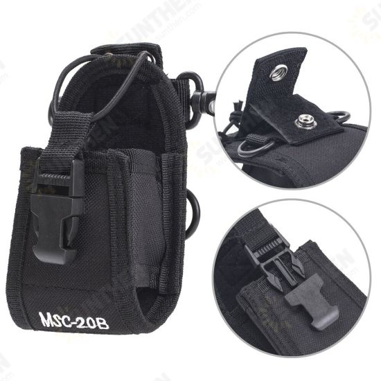 2Pcs MSC-20B Two Way Radio Case for Walkie Talkie UV-5R UV-82 UV9R Plus UV-888S For Motorola HT750 Radio