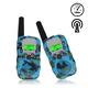 2Pcs T388 Children Camouflage Walkie Talkie 22 Channel 0.5W Radio Transceiver Built-in Flashlight