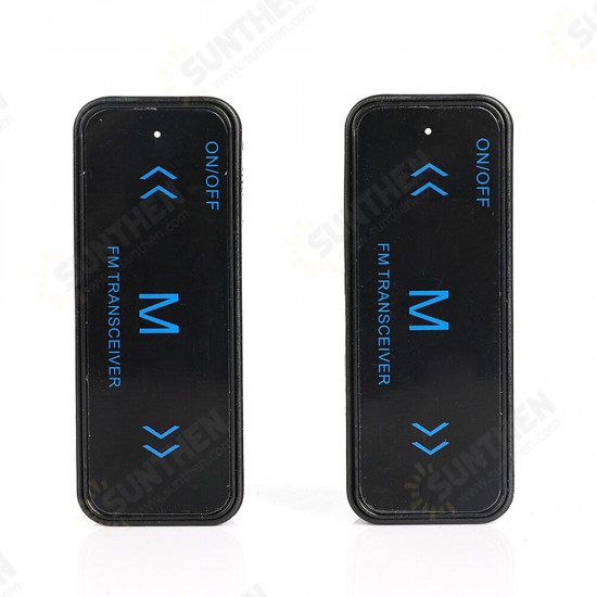 2Pcs V108 Mini Walkie Talkie Two-Way 400-470MHz FM Radio Ricetrasmittente + 2 Cuffie USB Carica