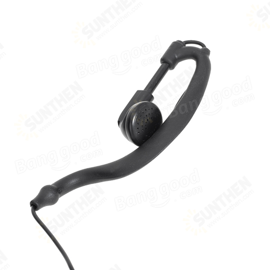 3.5mm Hands Earphone for ZT-2R Walkie Talkies Black